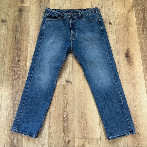 Levi's 505 Men's Zipper Fly Straight Leg Relaxed Fit Jeans Size 38" x 29" GUC - Picture 2 of 8